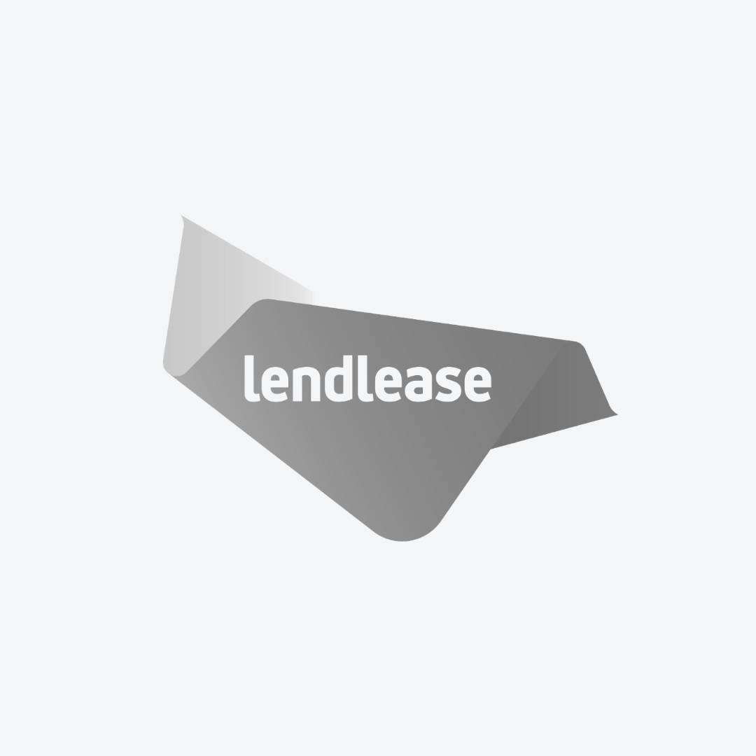 small black and white logo for Lendlease