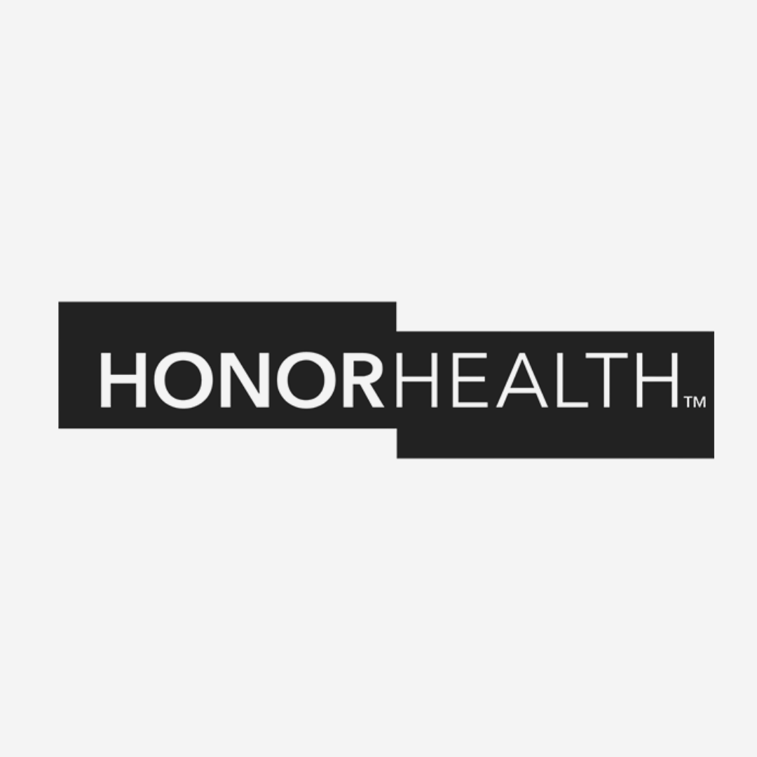 Honor Health black logo tile