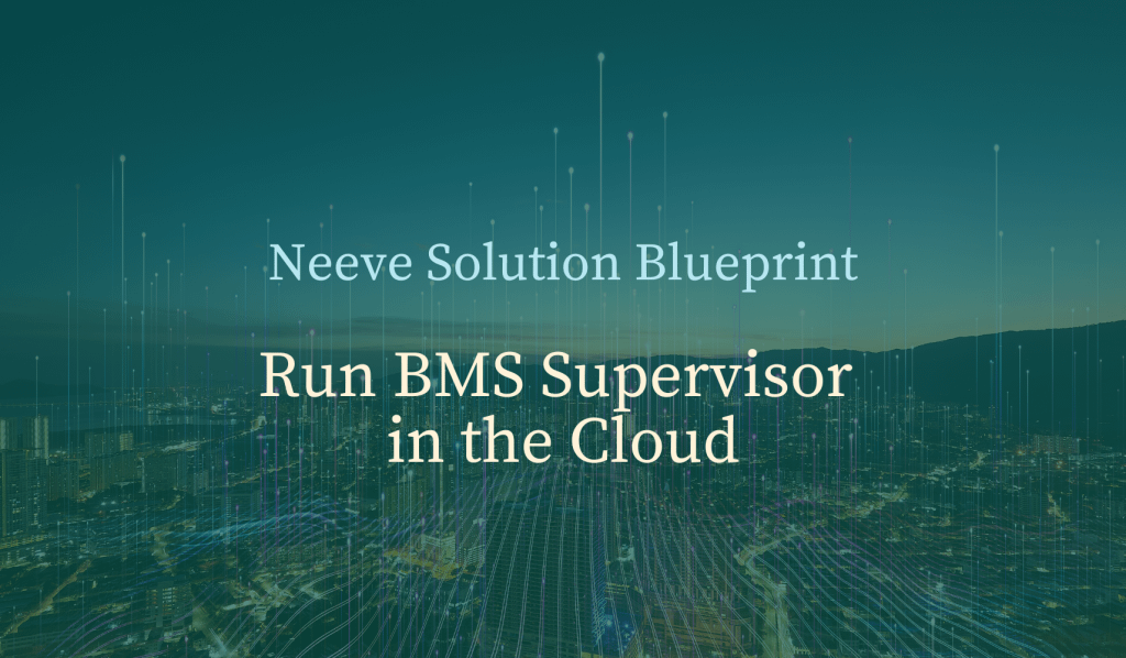 Solution Blueprint BMS Supervisor in the Cloud