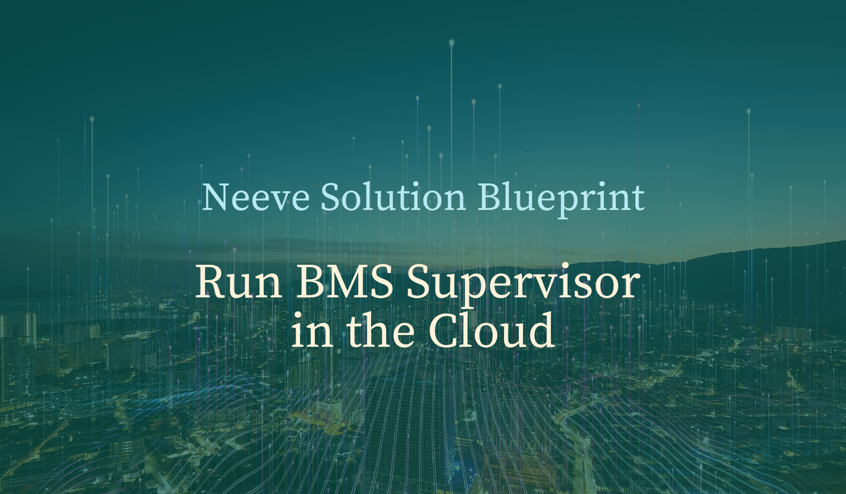 Solution Blueprint BMS Supervisor in the Cloud